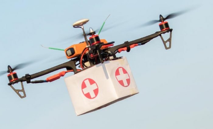 Drone With Social Distancing Mask To Prevent COVID