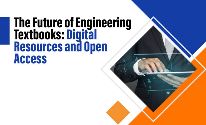 Illustration of digital and open access resources transforming engineering education.
